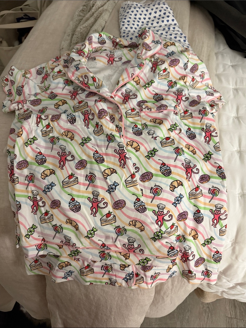 Roller Rabbit Sweet Dreams Polo Pajamas - XS